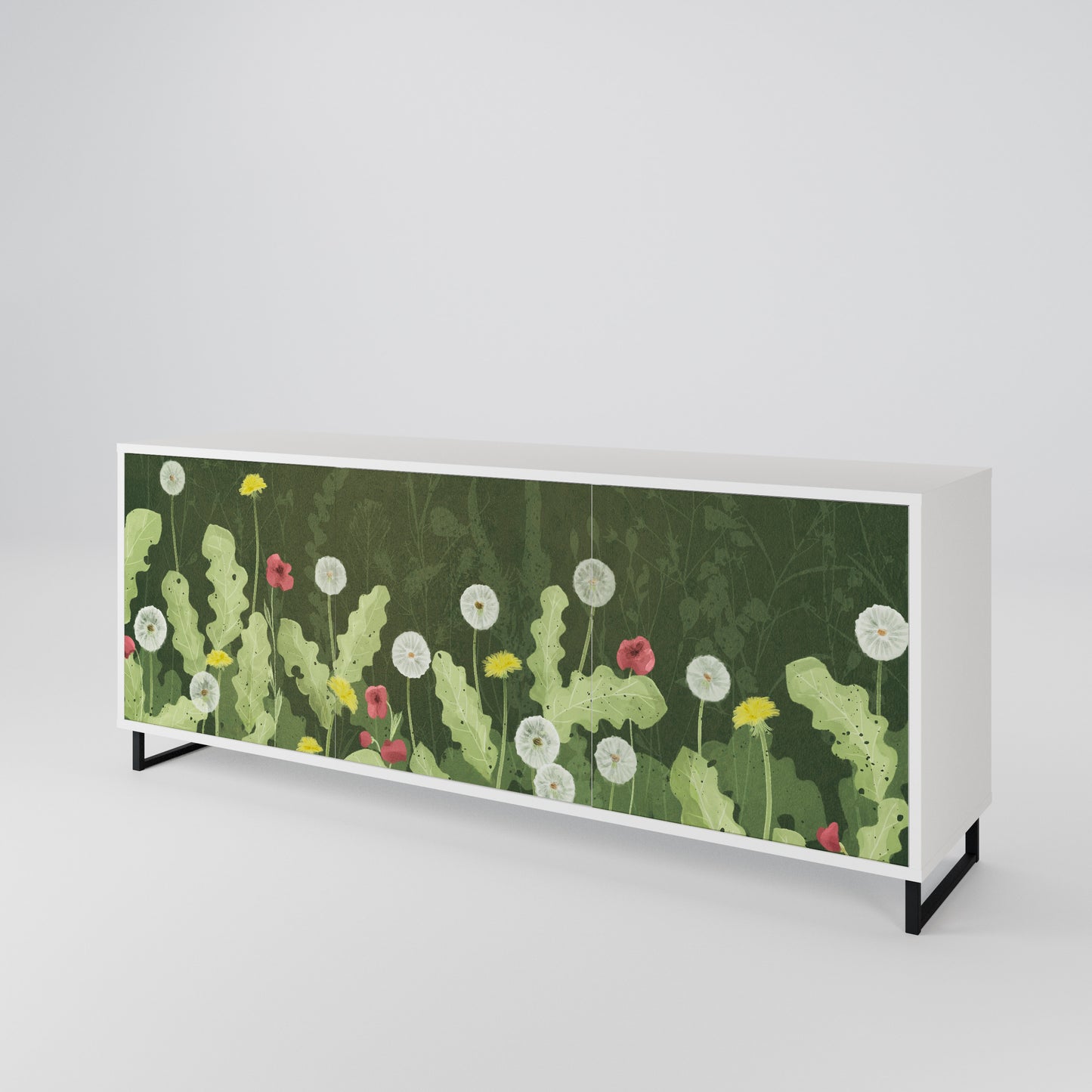 DANDELION AMUSE Madia a 3 Ante in Finitura Bianca