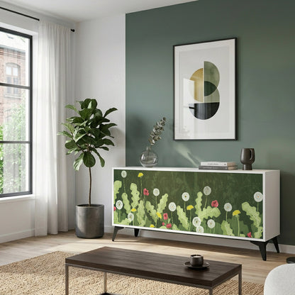 DANDELION AMUSE Madia a 3 Ante in Finitura Bianca