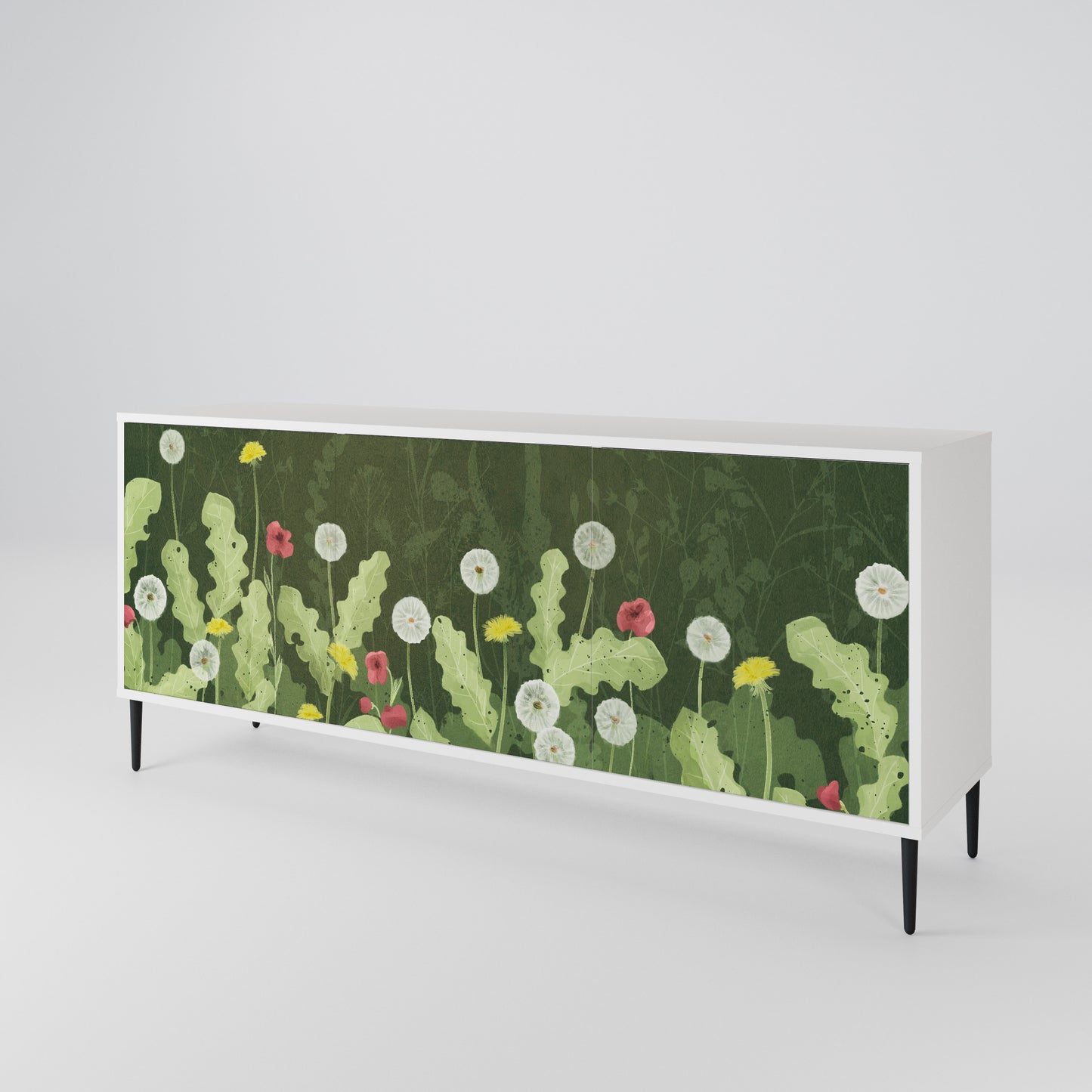 DANDELION AMUSE Madia a 3 Ante in Finitura Bianca