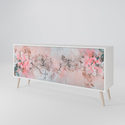 CHERRY BLOSSOM Madia a 3 Ante in Finitura Bianca