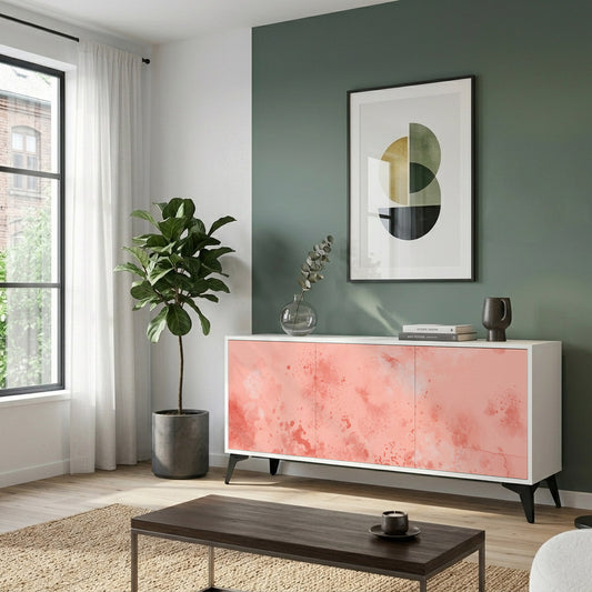 CRANE DANCE Madia a 3 Ante in Finitura Bianca