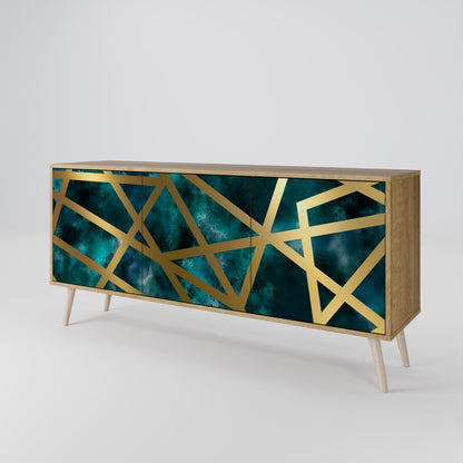 THE LABYRINTH OF GOLD 3-Door Sideboard in Oak Effect