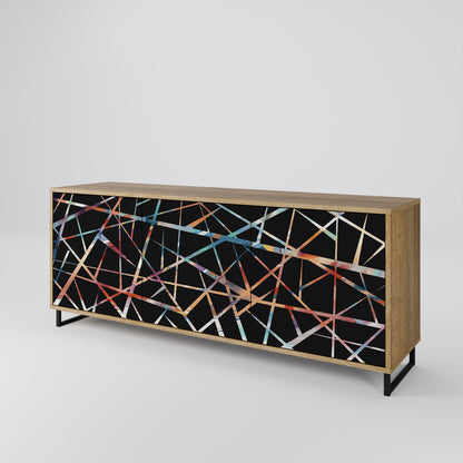POLYGON VERVE 3-Door Sideboard in Oak Effect