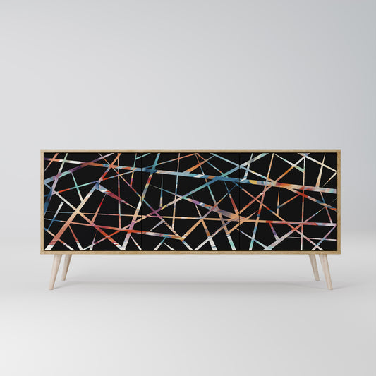 POLYGON VERVE 3-Door Sideboard in Oak Effect
