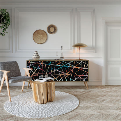 POLYGON VERVE 3-Door Sideboard in Oak Effect