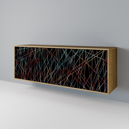 LUMINOUS SNARE 3-Door Sideboard in Oak Effect