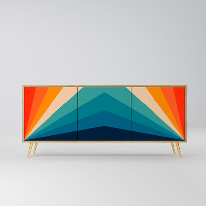 PRISM CONCUSSION 3-Door Sideboard in Oak Effect