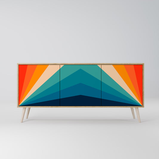 PRISM CONCUSSION 3-Door Sideboard in Oak Effect
