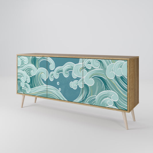 ASIAN SWAY Madia a 3 Ante in Effetto Rovere
