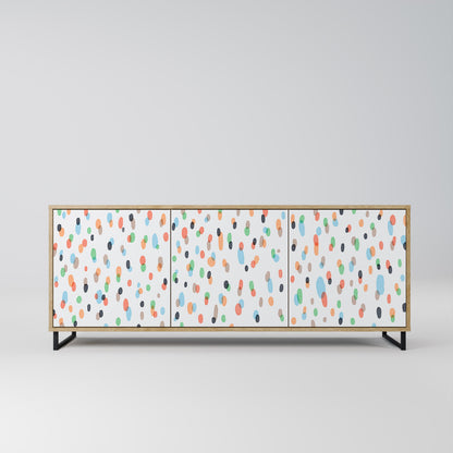 ENERGETIC SPOTS 3-Door Sideboard in Oak Effect