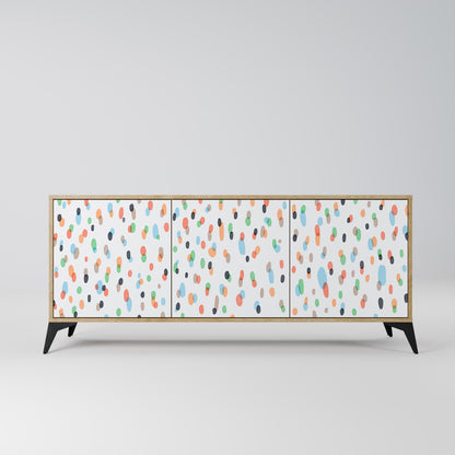 ENERGETIC SPOTS 3-Door Sideboard in Oak Effect