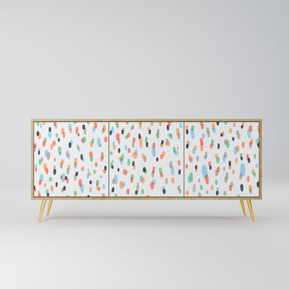 ENERGETIC SPOTS 3-Door Sideboard in Oak Effect
