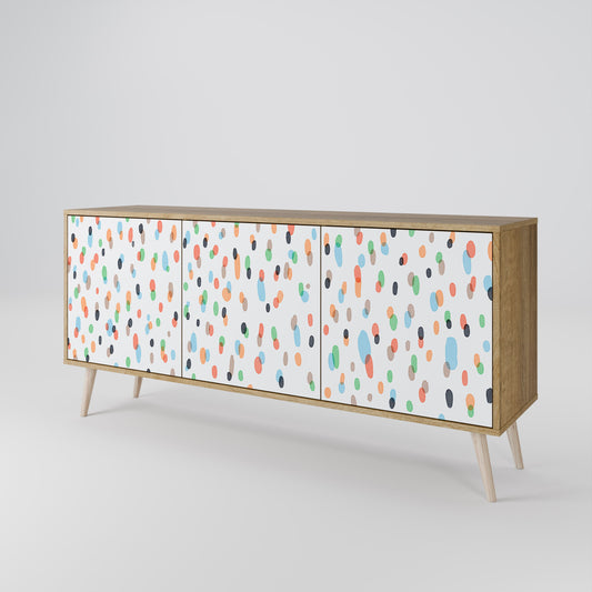 ENERGETIC SPOTS Madia a 3 Ante in Effetto Rovere