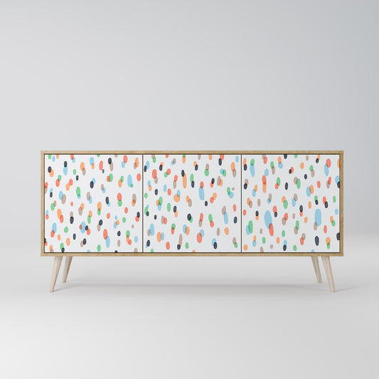 ENERGETIC SPOTS 3-Door Sideboard in Oak Effect
