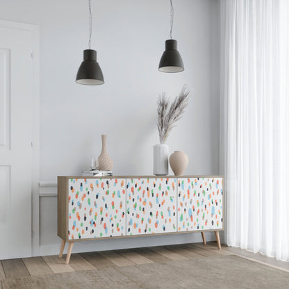 ENERGETIC SPOTS 3-Door Sideboard in Oak Effect