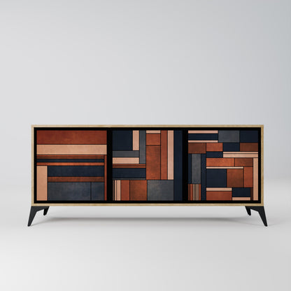Credenza INTREPID FORMATION a 3 ante in effetto rovere