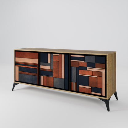 Credenza INTREPID FORMATION a 3 ante in effetto rovere
