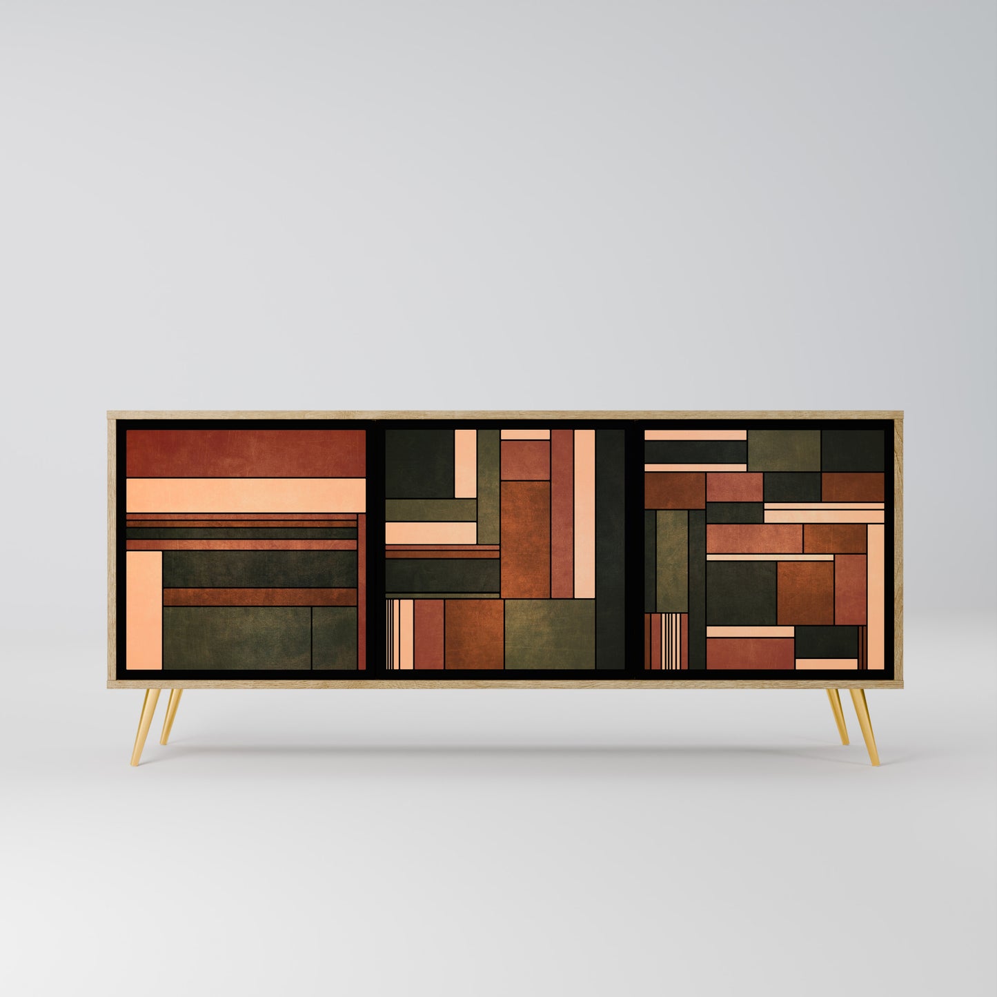 FIGURES OF NATURE 3-Door Sideboard in Oak Effect