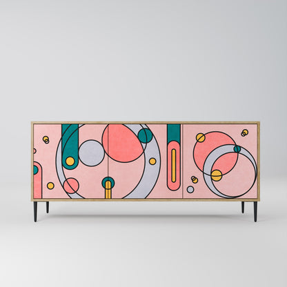 GOSSAMER ECHOES 3-Door Sideboard in Oak Effect