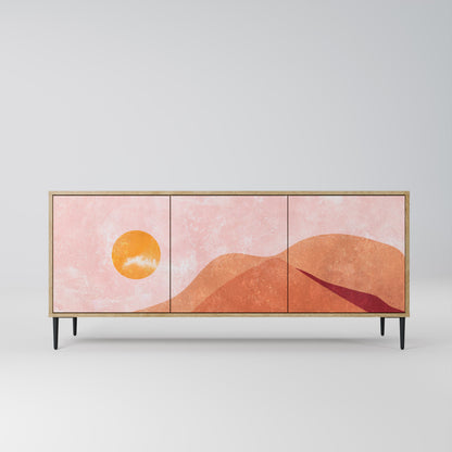 Credenza LUMINOUS SUNLIGHT a 3 ante in effetto rovere