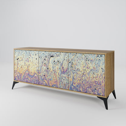 MOSAIC OF COLORS 3-Door Sideboard in Oak Effect