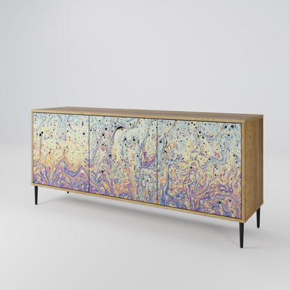 MOSAIC OF COLORS 3-Door Sideboard in Oak Effect