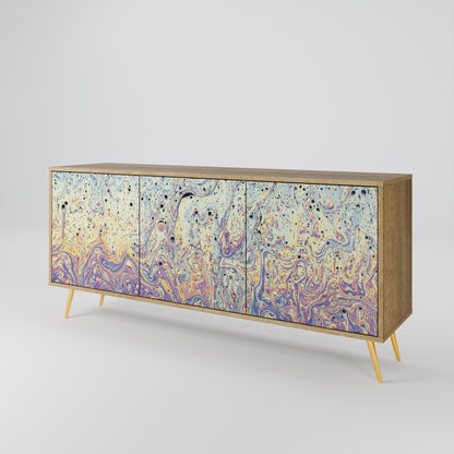 MOSAIC OF COLORS 3-Door Sideboard in Oak Effect