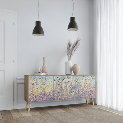MOSAIC OF COLORS 3-Door Sideboard in Oak Effect