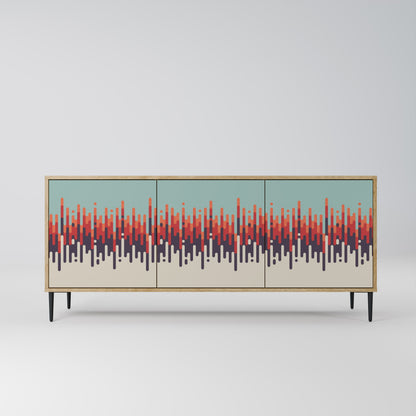 CHROMA CONTOURS 3-Door Sideboard in Oak Effect