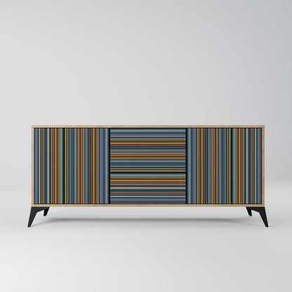 LINEOUT SPECTRUM 3-Door Sideboard in Oak Effect