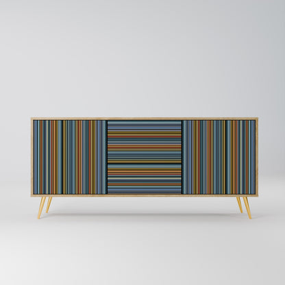 LINEOUT SPECTRUM 3-Door Sideboard in Oak Effect