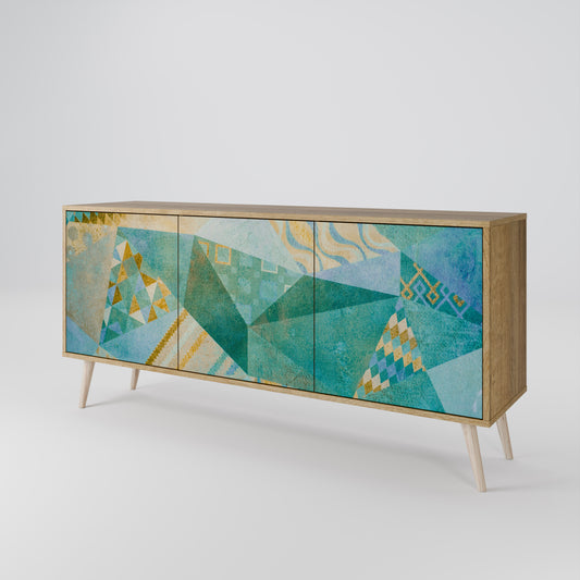 SPECTRUM SPLENDOR 3-Door Sideboard in Oak Effect