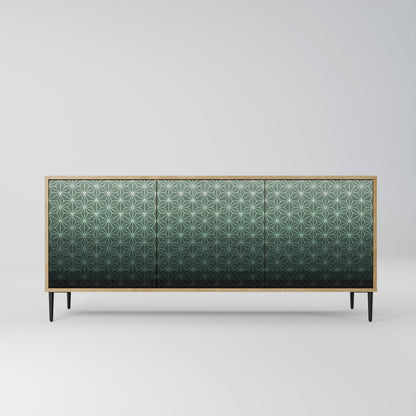 ORNAMENTAL GLIMMER 3-Door Sideboard in Oak Effect
