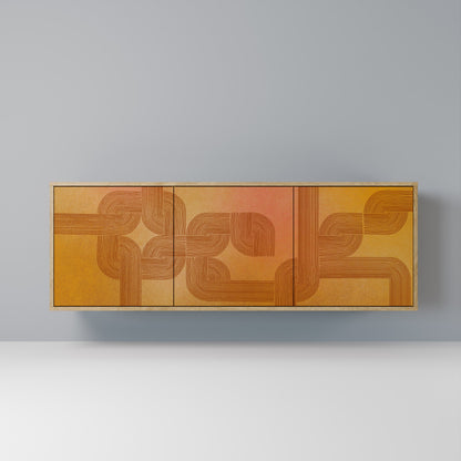 Credenza a 3 ante effetto rovere STRENGTHENING RELATION