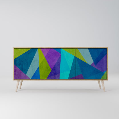 Credenza COLD SHOWCASE a 3 ante in effetto rovere