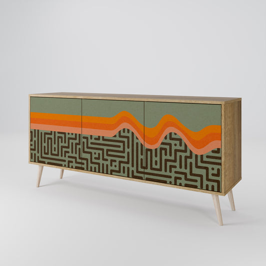SIMPLE SOLUTIONS 3-Door Sideboard in Oak Effect