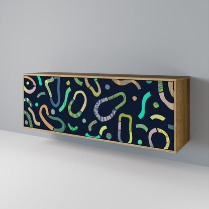 CONTRAST DANCE 3-Door Sideboard in Oak Effect