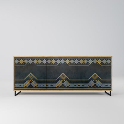 ROYAL ORDINARINESS 3-Door Sideboard in Oak Effect