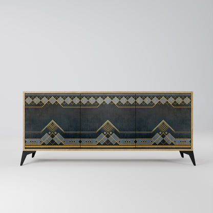 ROYAL ORDINARINESS 3-Door Sideboard in Oak Effect