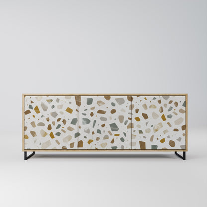 PIECES OF TOMORROW 3-Door Sideboard in Oak Effect
