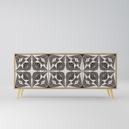 MONOCHROME NEXUS 3-Door Sideboard in Oak Effect
