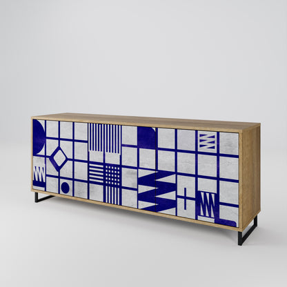 THE RIGHT PLACES 3-Door Sideboard in Oak Effect
