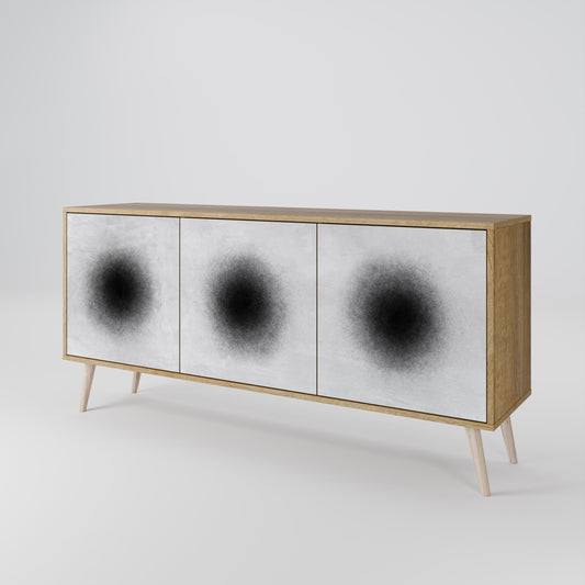 BLACK HOLE Madia a 3 Ante in Effetto Rovere