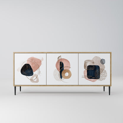 COLORFUL SHAPES 3-Door Sideboard in Oak Effect