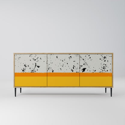Credenza DYED BY ORANGE a 3 ante in effetto rovere