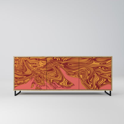 FLOATING THOUGHTS 3-Door Sideboard in Oak Effect