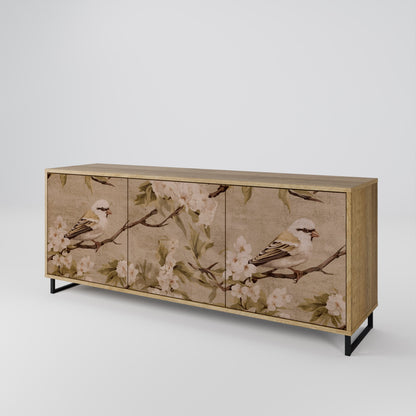 PETAL DISTINGUISH 3-Door Sideboard in Oak Effect