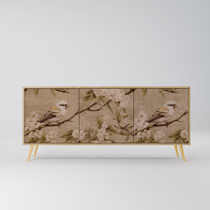 PETAL DISTINGUISH 3-Door Sideboard in Oak Effect