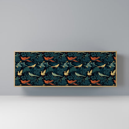 FOWL ORNAMENT 3-Door Sideboard in Oak Effect