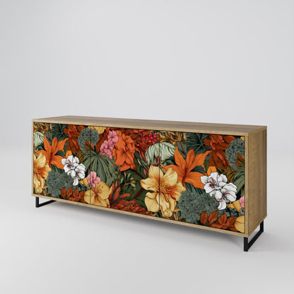 RADIANT FLORA 3-Door Sideboard in Oak Effect
